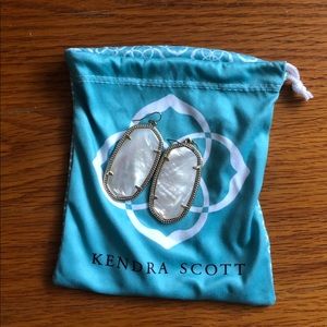 Mother of Pearl White Elle Kendra Scott Earrings